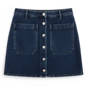 Seafarer “Patty” Blue Denim Jean Skirt Italian Size 26 Or US Size 4 EUC!